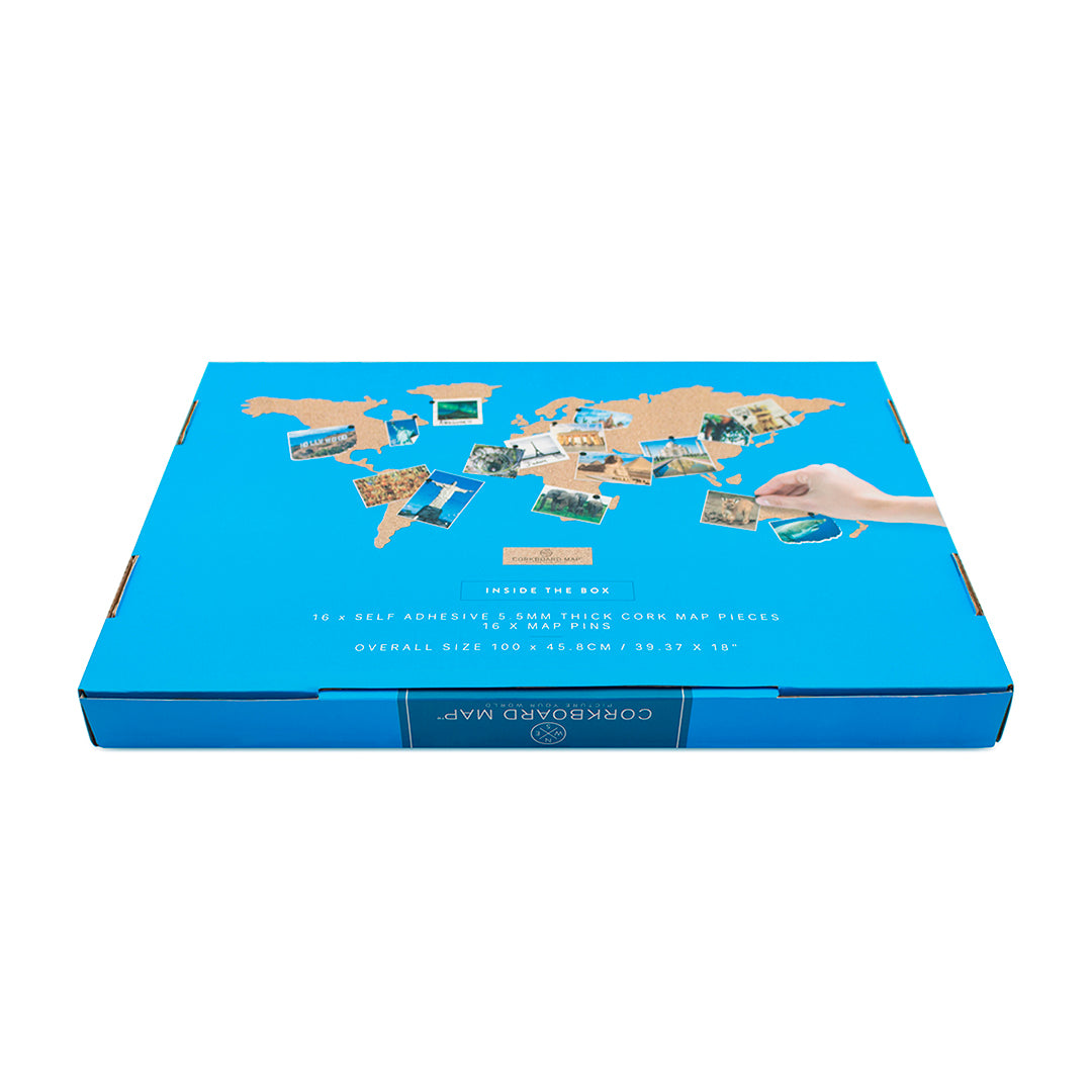 Luckies Corkboard World Map