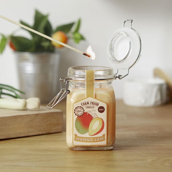 Balvi Scented Candle Farm Fresh Jar