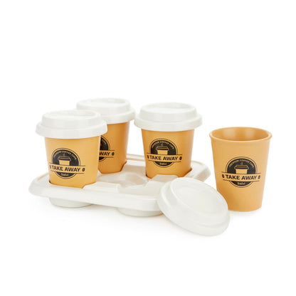 Balvi Coffee Cup Take Away Set 4pcs. (porcelain)