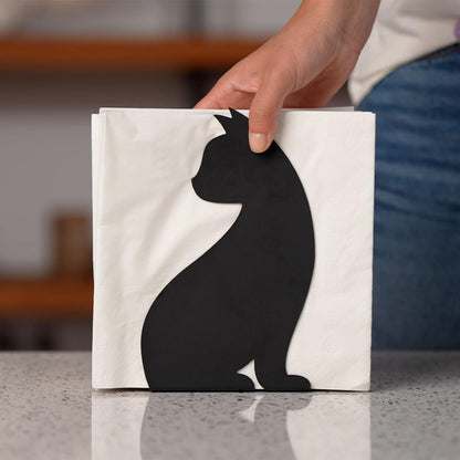 Balvi Napkin Holder Feline - Black