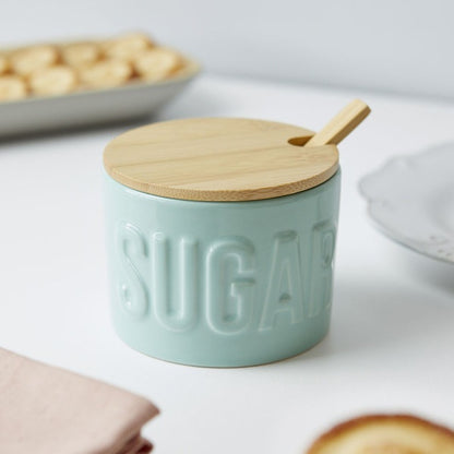 Balvi Sugar Bowl Sugar Ceramic/Bamboo
