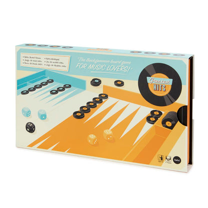Balvi Backgammon Wooden Board Game Greatest Hits