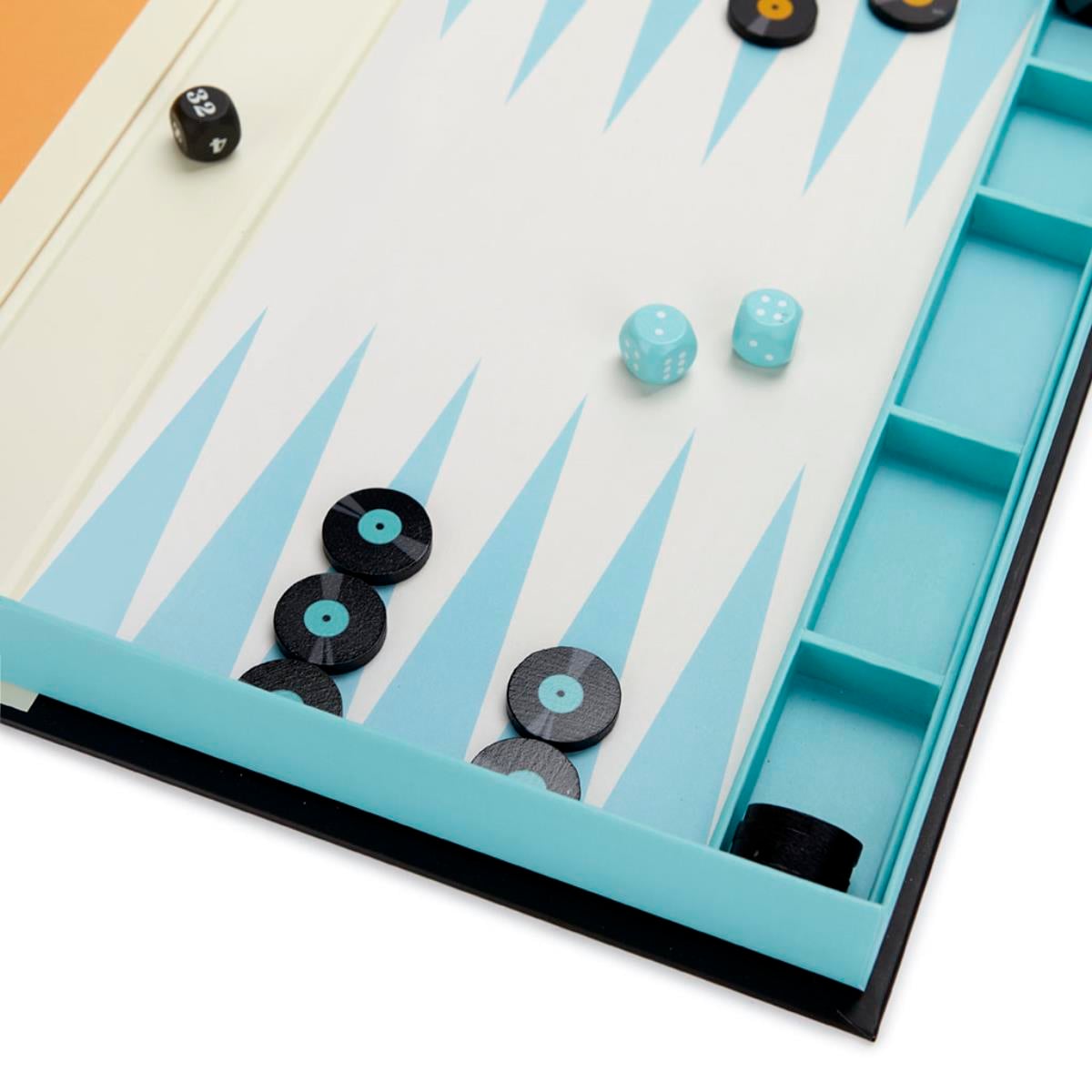 Balvi Backgammon Wooden Board Game Greatest Hits