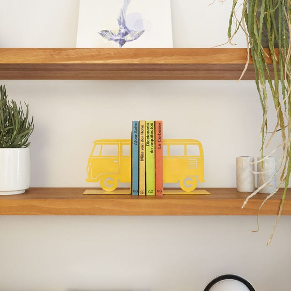 Balvi Bookend Vintage Van - Yellow