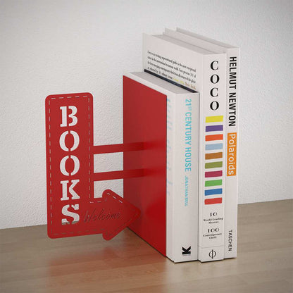 Balvi Bookend BookShop - Red