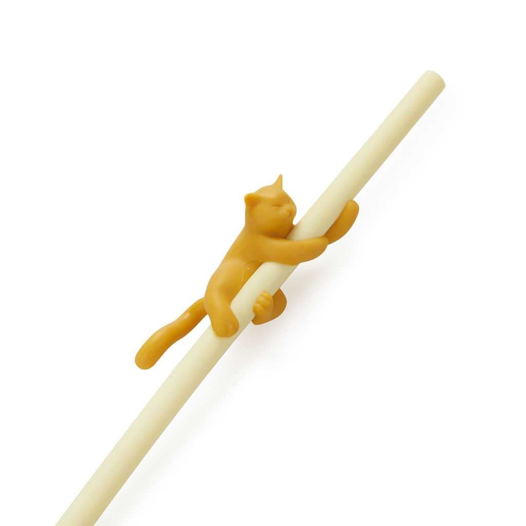 Balvi Reusable Straw Set Climber Cat