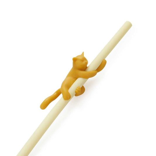 Balvi Reusable Straw Set Climber Cat