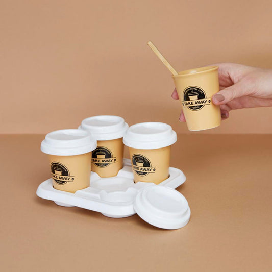 Balvi Coffee Cup Take Away Set 4pcs. (porcelain)