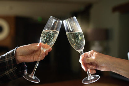 BarCraft Ridged Champagne Flutes Set - 2pcs