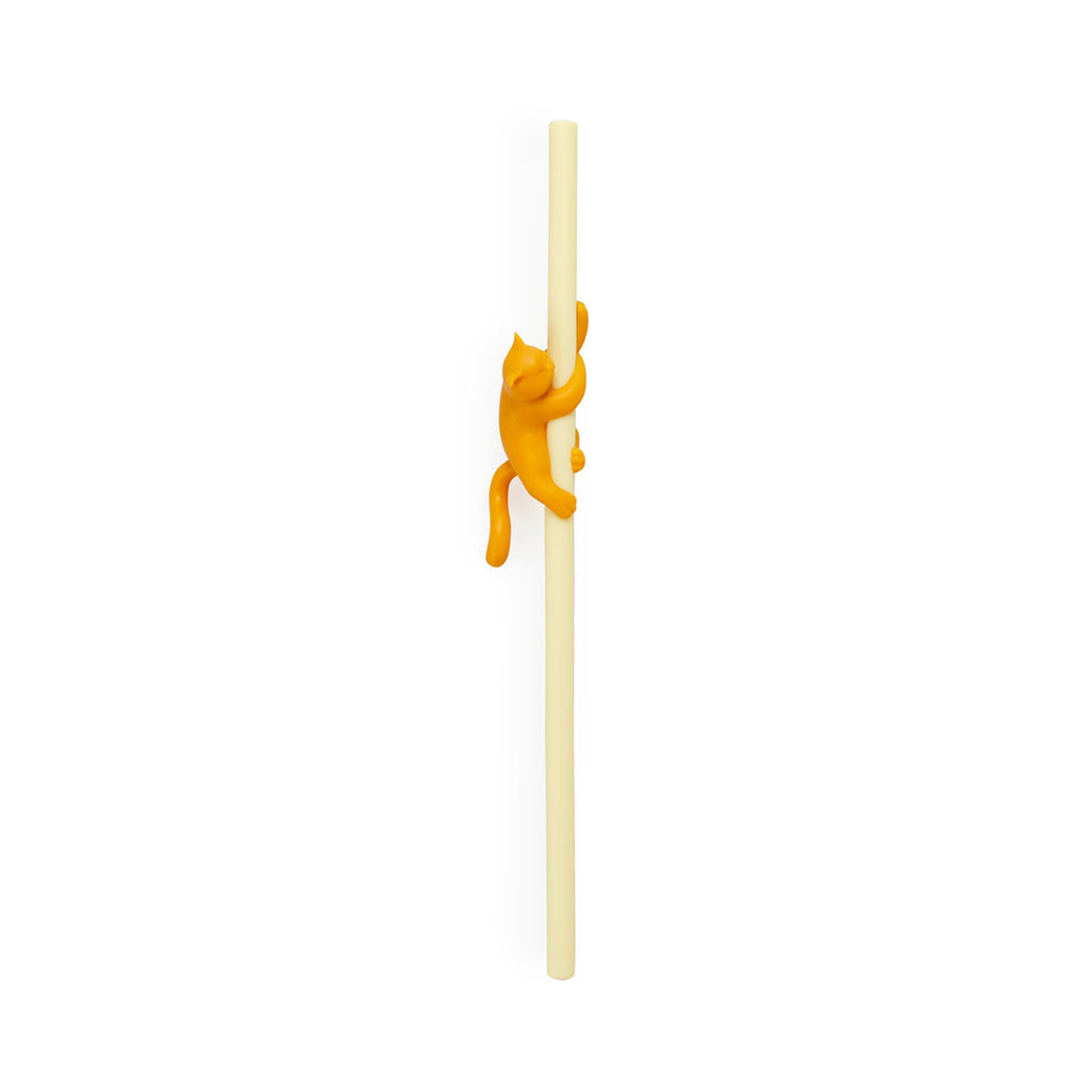 Balvi Reusable Straw Set Climber Cat
