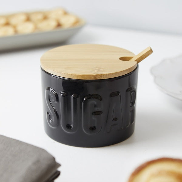 Balvi Sugar Bowl Sugar Ceramic/Bamboo