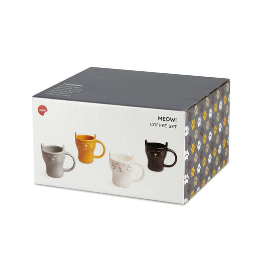 Balvi Coffee Cup Meow! Set 4pcs. (ceramic)