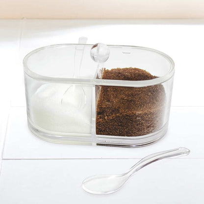 Balvi Basics Double Sugar Bowl - Acrylic