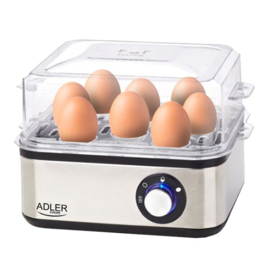 Adler Egg Boiler | 8 Eggs | 800W | Steel | Silver