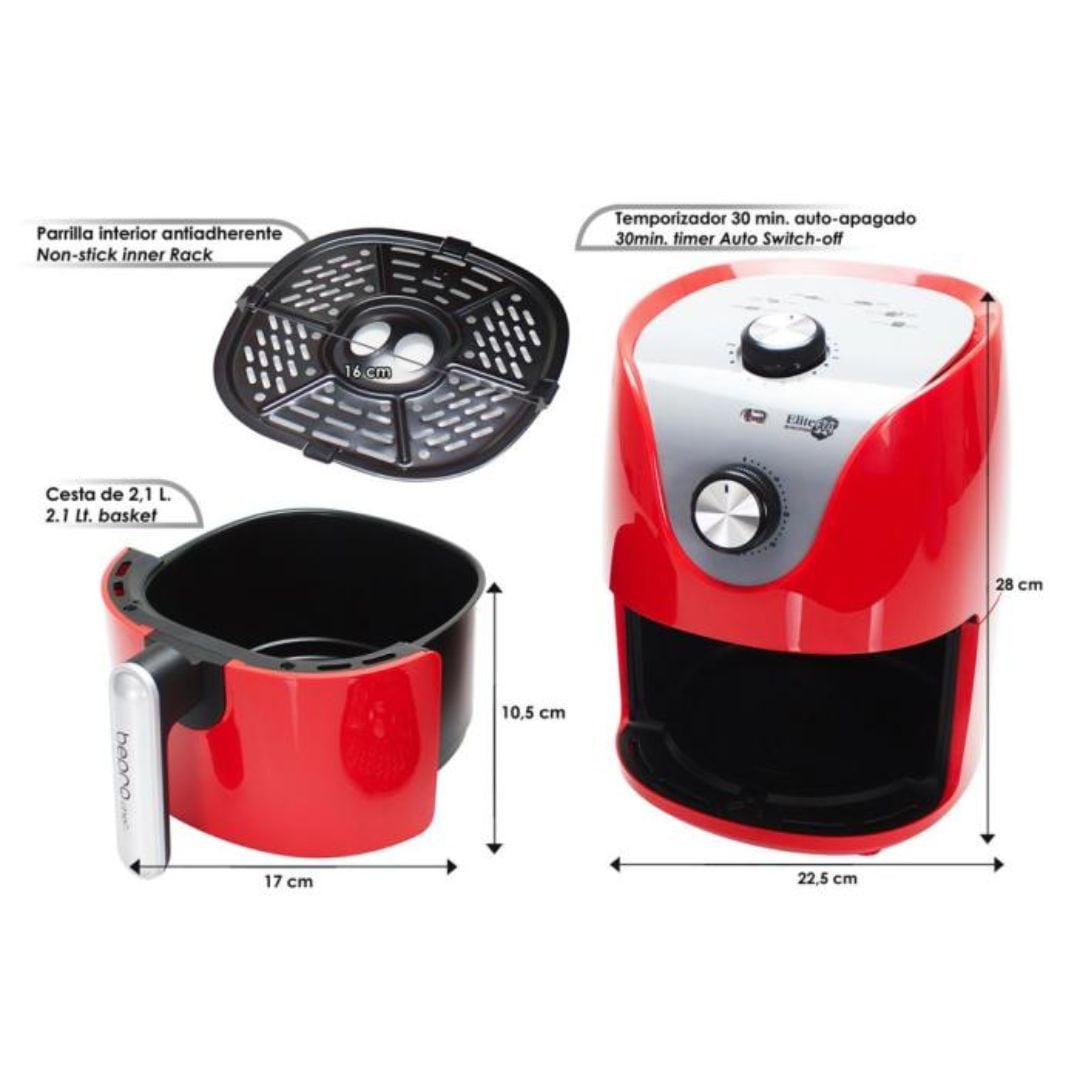Bepro Elitrfry Evolution Air Fryer | Oil Free | 1000W
