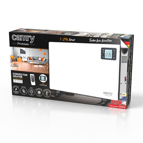 Camry Convection fan heater LCD  | remote control | 2000W
