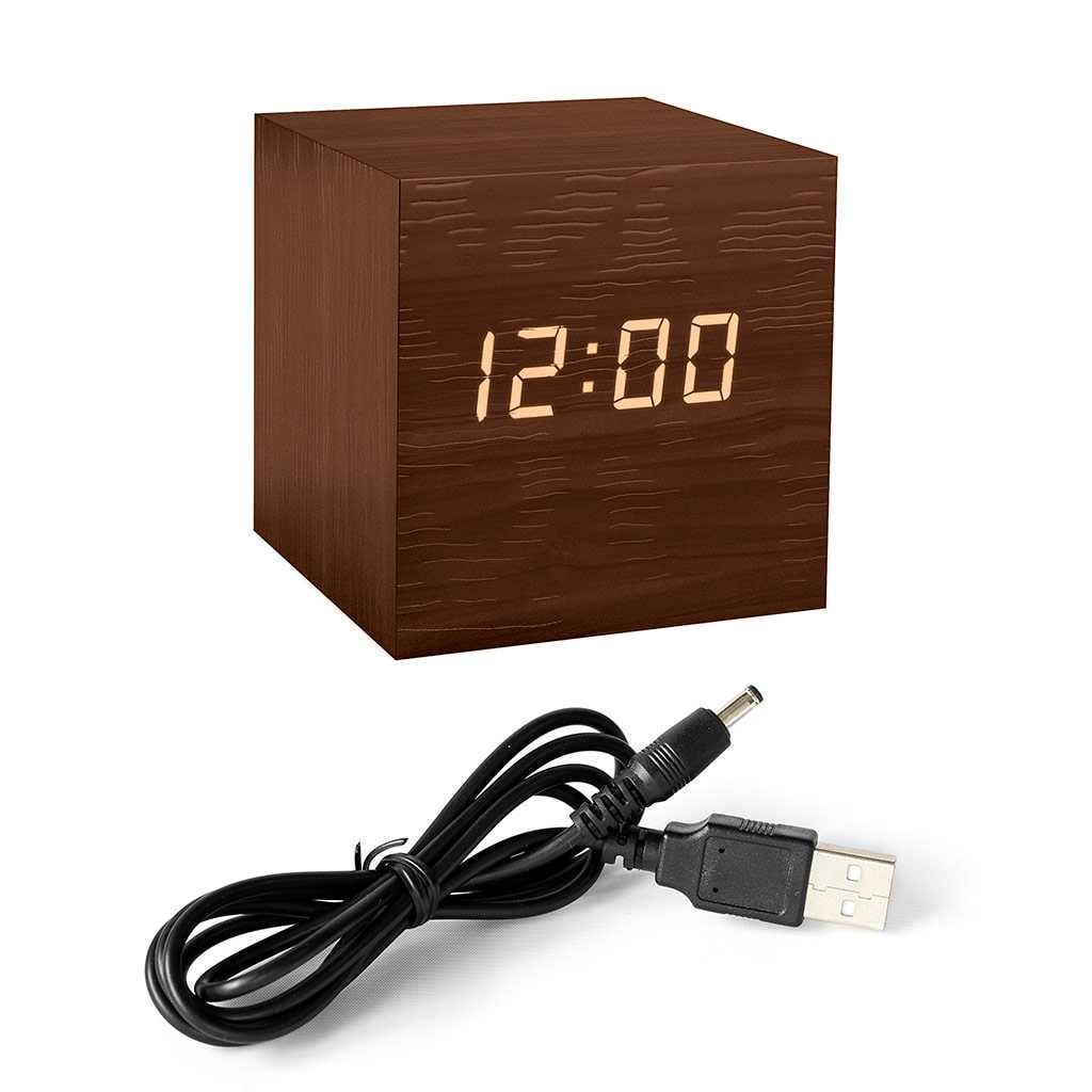 Balvi Alarm Clock Kubo - with Thermometer
