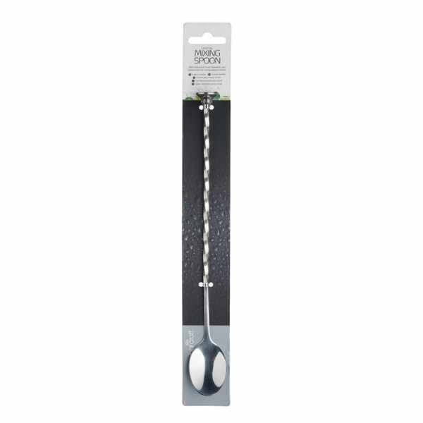BarCraft Stainless Steel Cocktail Mixing Spoon 28cm