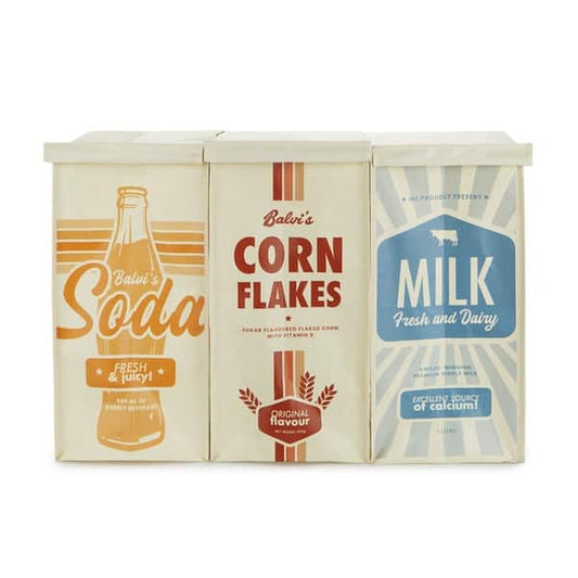 Balvi Recycling Bag Set Retro - 3pcs.