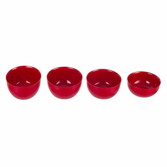 KitchenAid Meal Prep Bowls Set | Lids | 4pcs | Empire Red