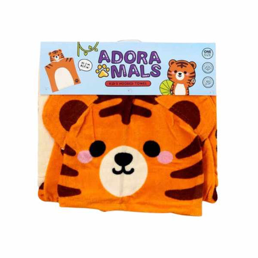 Adoramals Kids' Hooded Towel | Alfie the Tiger