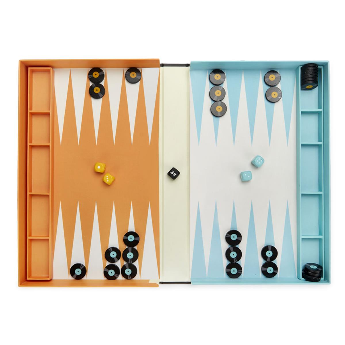 Balvi Backgammon Wooden Board Game Greatest Hits