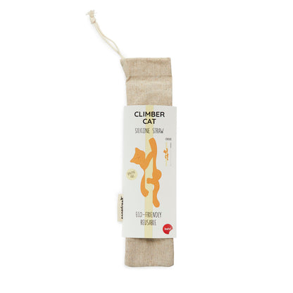 Balvi Reusable Straw Set Climber Cat