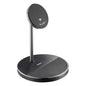 Hama 2-in-1 Qi2 Wireless Charging Stand | 15 W | Black