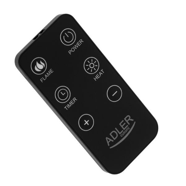 Adler Electric Fireplace | Remote Control | 2 Heating Levels | 2000W