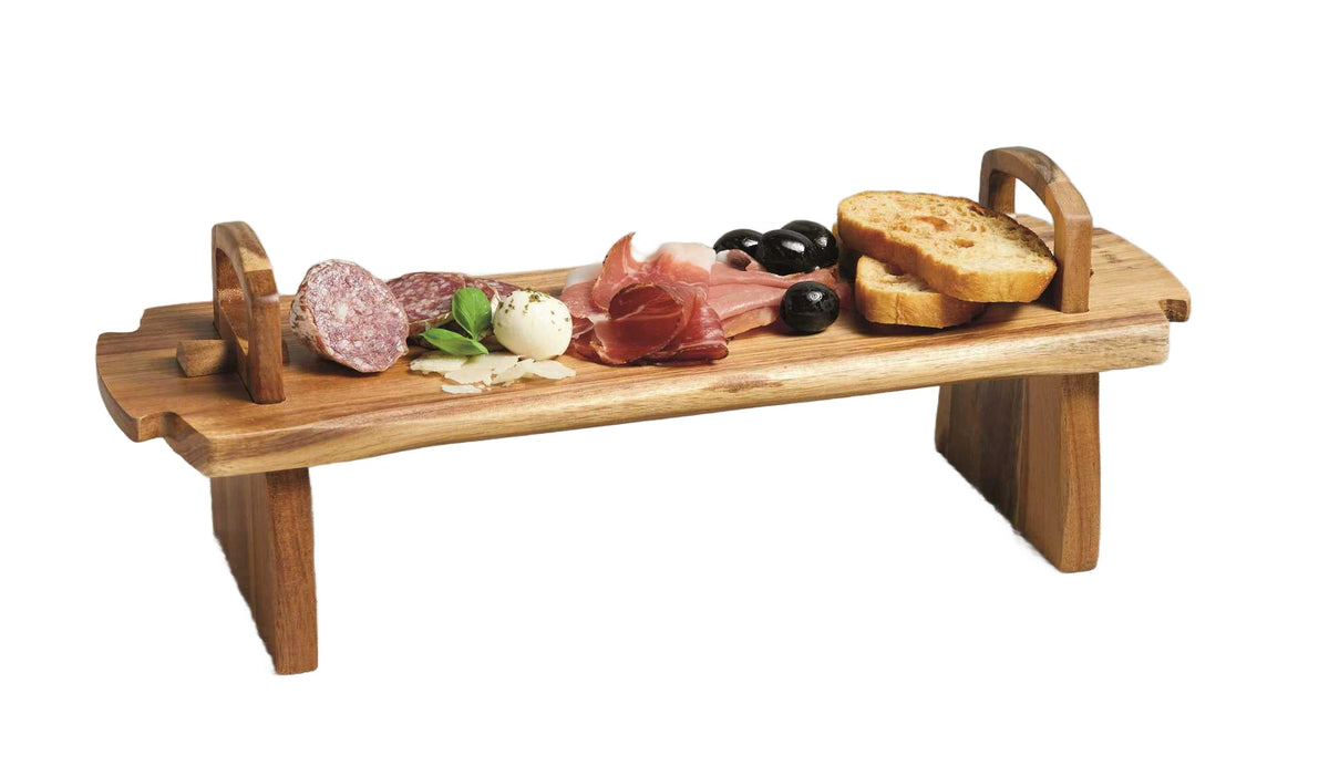 Artesà Large Acacia Wood Antipasti Platform Platter