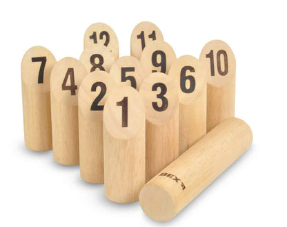 Bex Number Kubb Original Rubber Wood