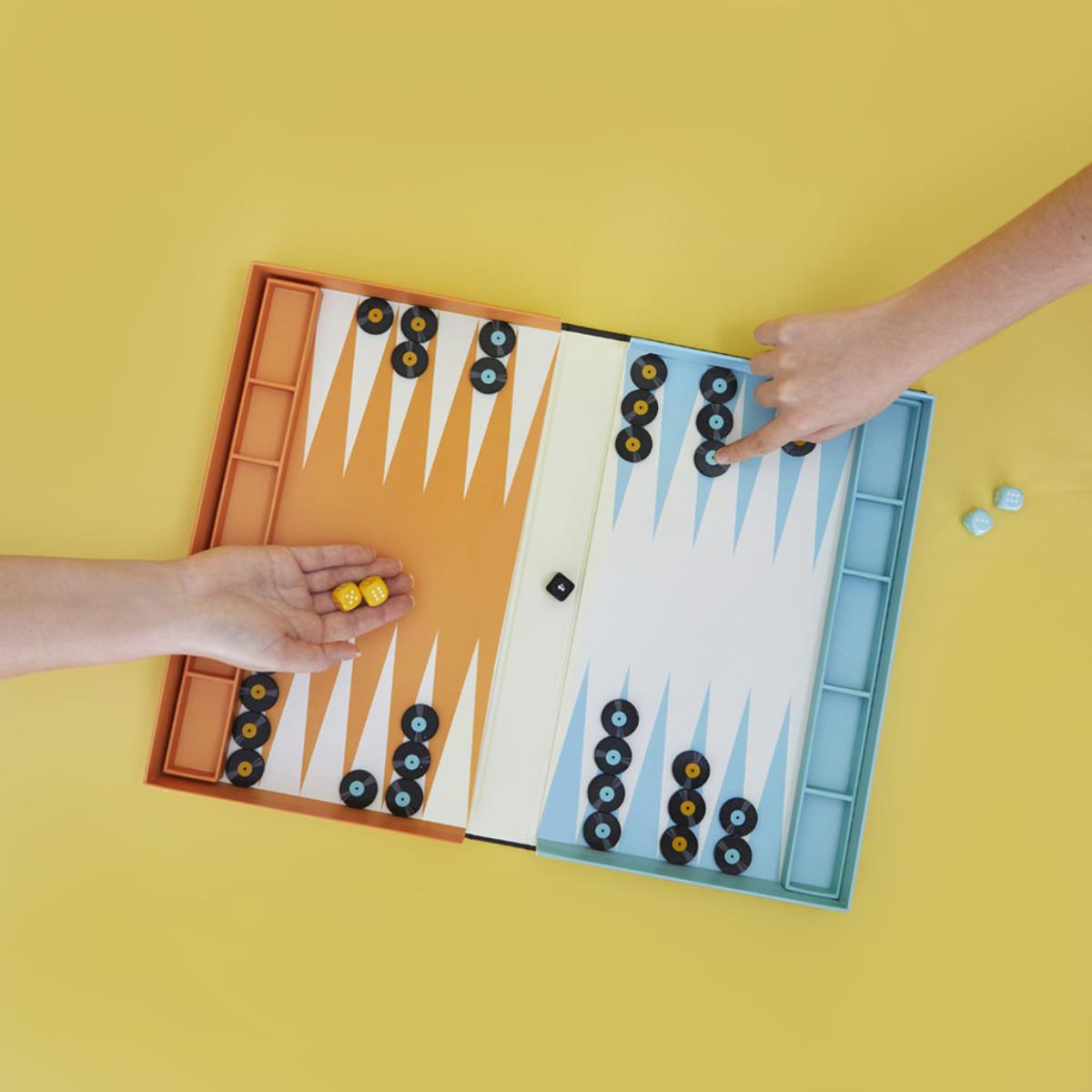 Balvi Backgammon Wooden Board Game Greatest Hits