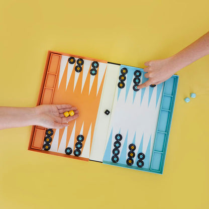 Balvi Backgammon Wooden Board Game Greatest Hits
