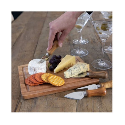 Artesà Acacia Wood Cheese Board & Knife Set - 5pcs.
