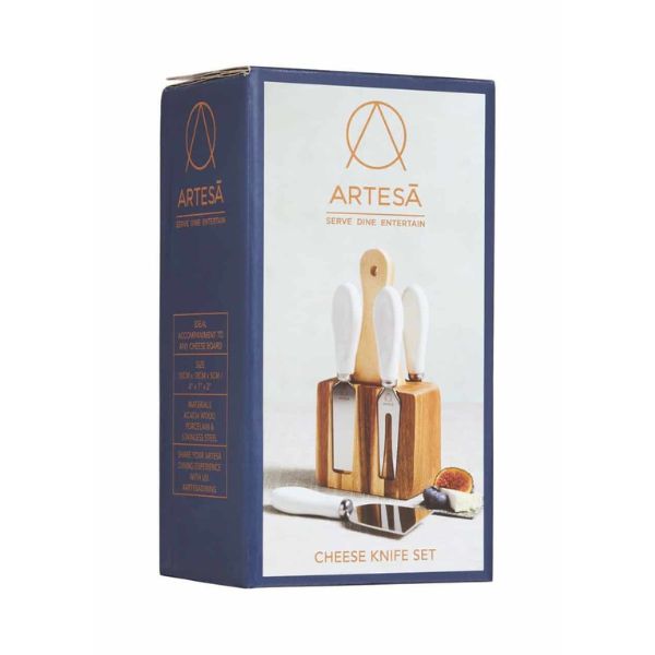 Artesà Appetiser Cheese Knife Set with Block