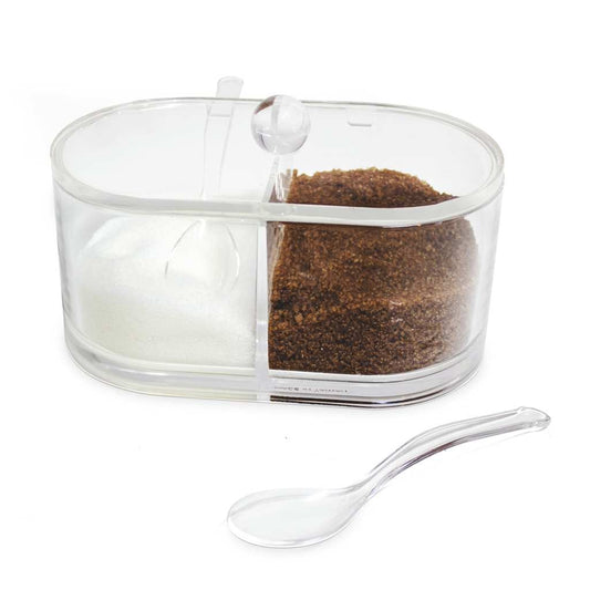 Balvi Basics Double Sugar Bowl - Acrylic